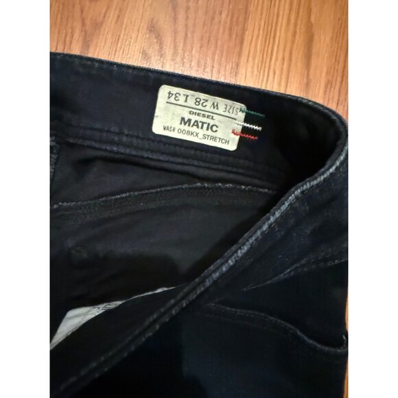 Diesel Matic 008kx Jeans Women 28x34 Slim Straight Leg Low Rise Cowgirl - Picture 4 of 9